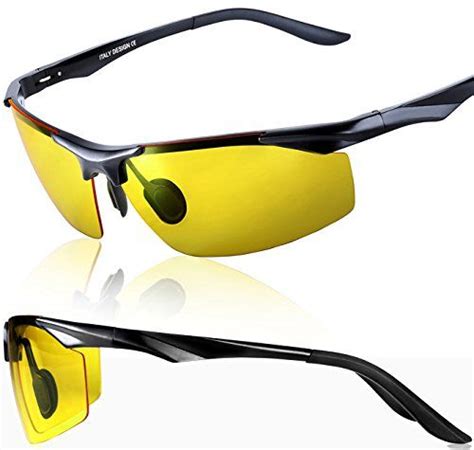 Attcl Hd Aluminum Frame Night Vision Polarized Driving Sunglasses 2206