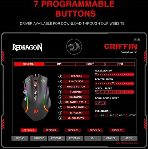 REDRAGON GRIFFIN RATN GAMING RGB 7200 DPI Buy, Best Price in UAE, Dubai ...