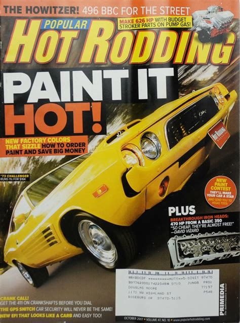Popular Hot Rodding October The Howitzer BBC For The