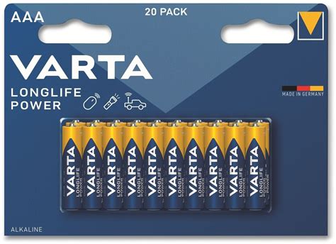 VARTA Longlife Power AAA-Micro au meilleur prix sur idealo.fr