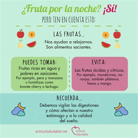 Comer fruta por la noche es bueno si sabes cómo