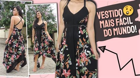 Como Fazer Vestido LenÇo Passo A Passo Vestido LenÇo AssimÉtrico Mais