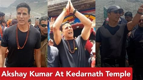 Akshay Kumar Visits Kedarnath Temple Akshay Kumar Pray At Kedarnath