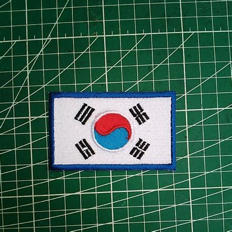 Jual Patch Bordir Flag Bendera Korea Shopee Indonesia