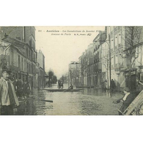 Inondation Et Crue De Asnieres Avenue De Paris Cartes