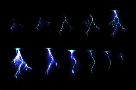 Moving Lightning Bolt Sprite Images - Free Download on Freepik