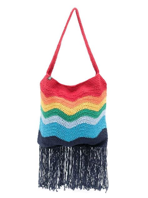 Nannacay Priya Crochet Shoulder Bag Multicolour Editorialist