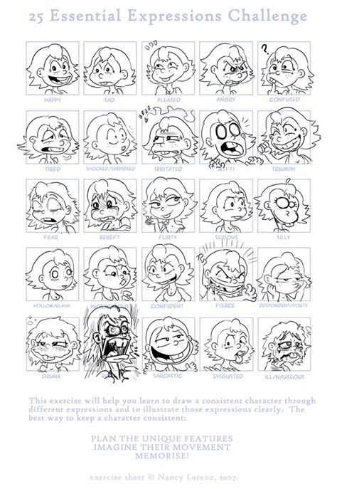 25 Expressions Challenge By Fadri On Deviantart Expression Challenge