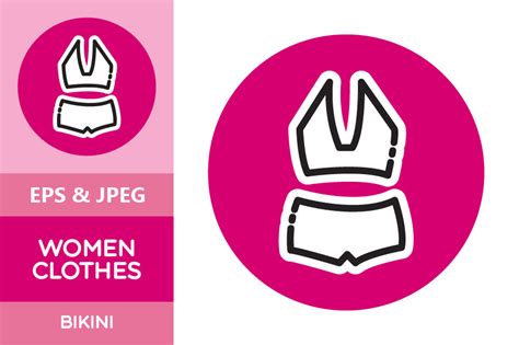 Women Clothes Icon Bikini Graphic By Beldonbenediktus Creative Fabrica