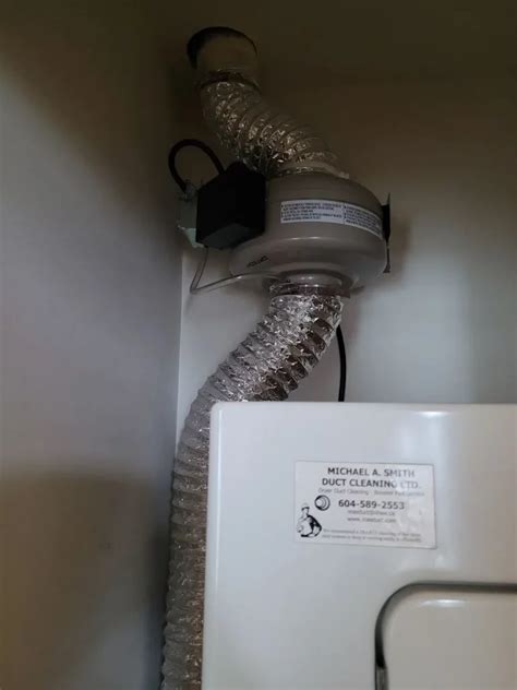 Dryer Booster Fan Installation - Masduct