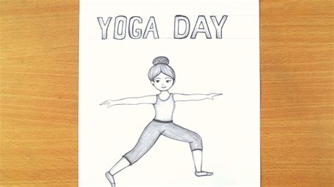 Pencil Sketch Pencil Drawings World Yoga Day Easy Yoga Sketching