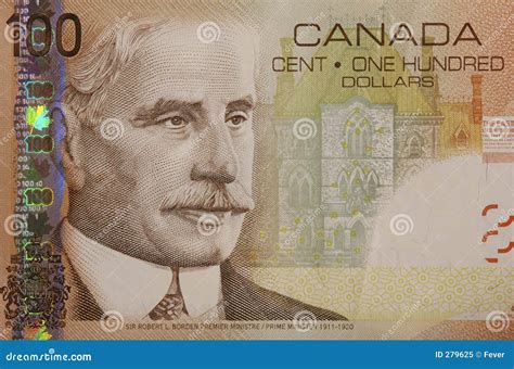 Canadian 100 Dollar Bill Stock Image Image Of Finance 279625