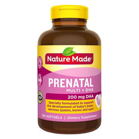 Nature Made Prenatal Multi DHA 150 Viên Vitamin Cho Bà Bầu Của Mỹ