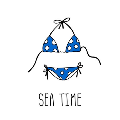 Bikini Set Isolated On White Background Stock Vector Tikir