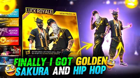 Finally I Got Golden Sakura And Hip Hop Garena Free Fire Youtube