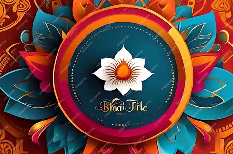 Premium Ai Image Vector Background For Bhai Tika