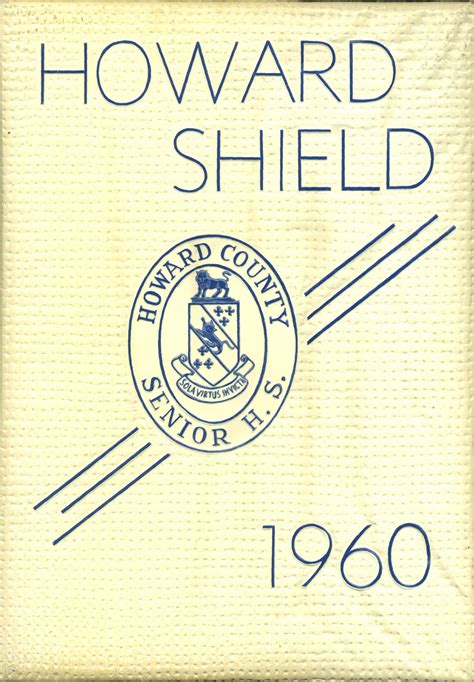 1960 yearbook from Howard High School from Ellicott city, Maryland