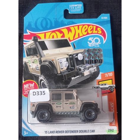 Land Rover Defender Double Cab Brown HW Hot Trucks Factory Sealed No