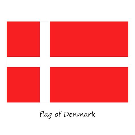 Premium Vector | Flag of Denmark