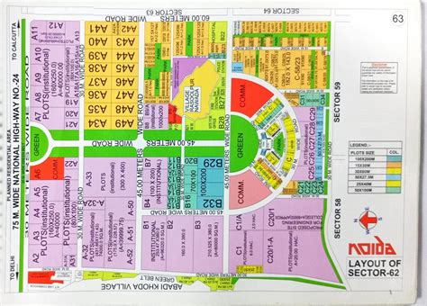 Noida Layout Sectors Map Intown Realtors 9266556611