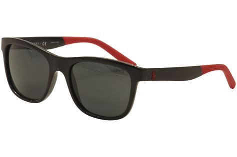 Polo Ralph Lauren Mens Ph4120 Ph 4120 5001 87 Shiny Black Red