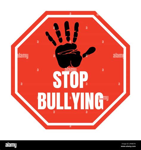 Stop bullying symbol icon Stock Photo - Alamy