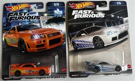 Hot Wheels Premium Fast Furious Toyota Supra Nissians R Gtr Picclick Au
