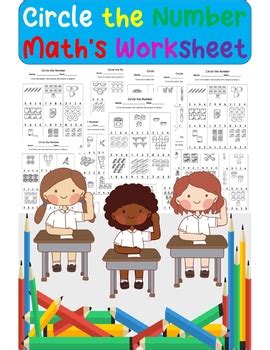 Circle the Number Math’s Worksheet by Teacher nana | TPT