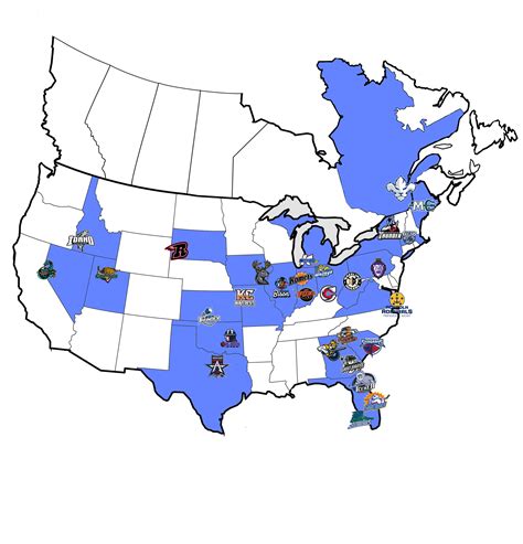 Official Site of The ECHL | 2023-24 Team Map