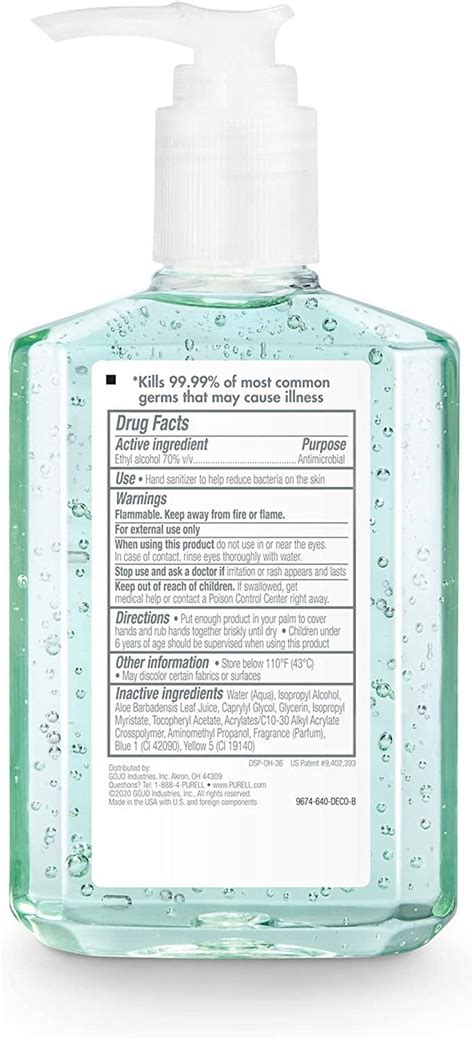 Advanced Hand Sanitizer Soothing Gel Fresh Scent With Aloe And Vitamin