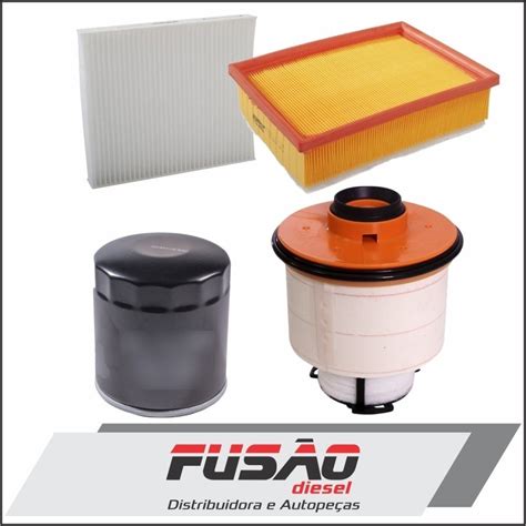 Kit 4 Filtros Toyota Hilux Sw4 2 8 2016 Comb óleo ar cab