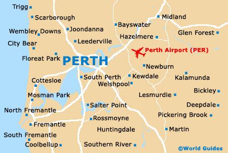 maps  perth perth university  western australia map  perth
