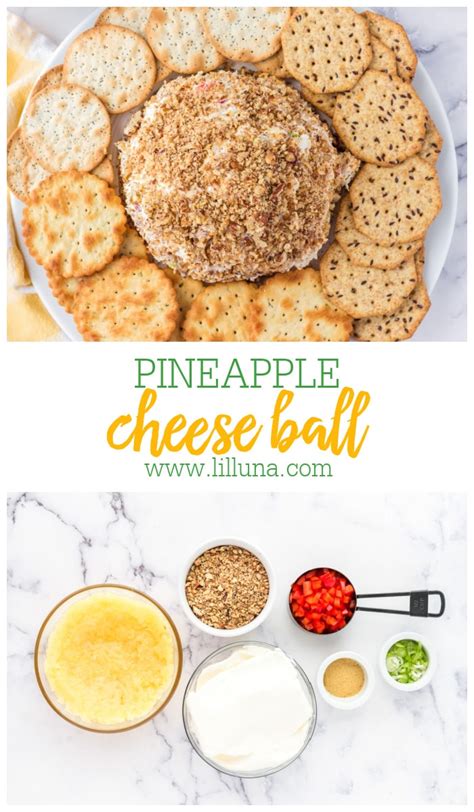 Pineapple Cheese Ball {Prepped in Minutes!} | Lil' Luna