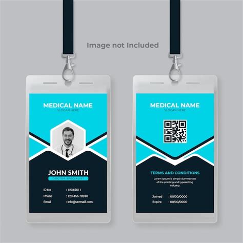 Premium Psd Hospital Care Id Card Design