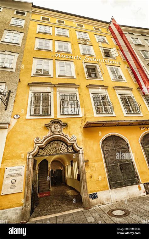 Hagenauer Haus Mozart Birthplace Typical Architecture Historic Centre