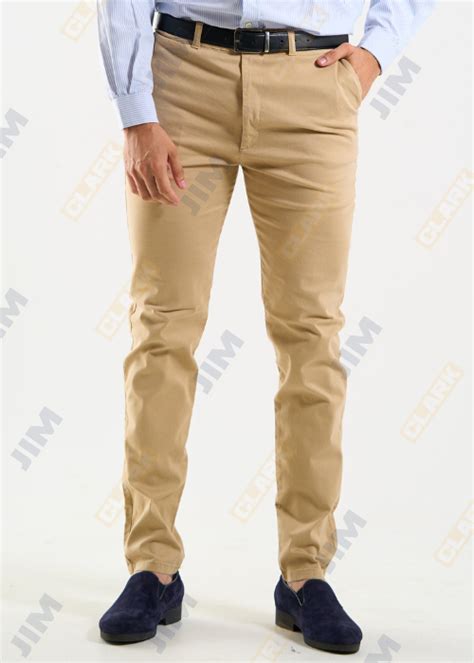 Pantalón Casual strech color Kaki Caballero Marca Jim Clark Jim Clark