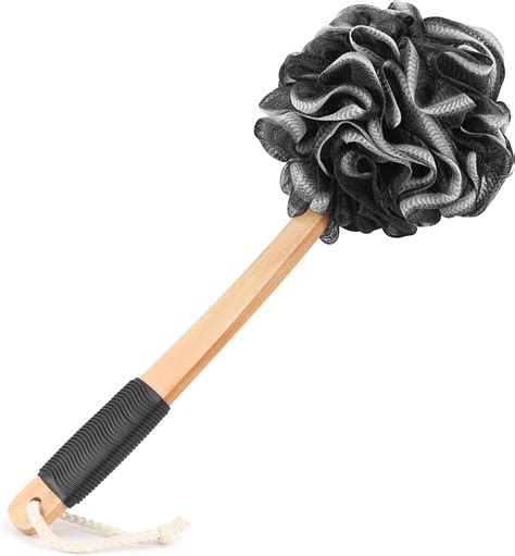 Loofah Charcoal Back Scrubber Bath Sponges Long Handled