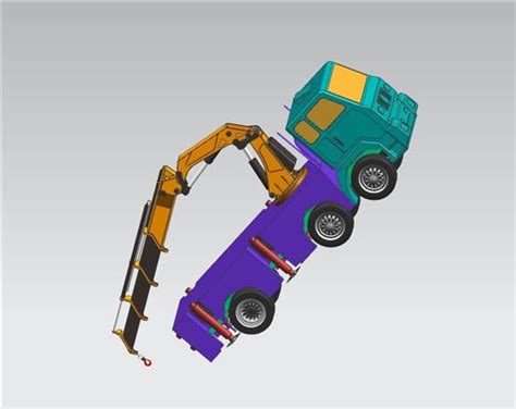 随车吊机车3d模型下载三维模型step模型 制造云 产品模型