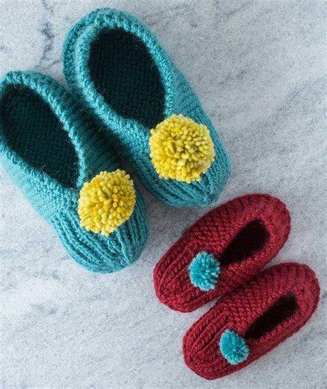 Easy Slipper Knitting Patterns - In the Loop Knitting