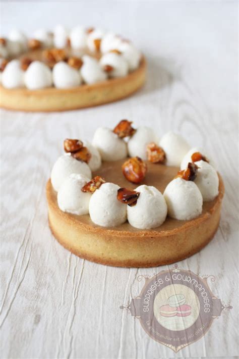 Tarte au Dulcey chantilly tonka et noisettes caramélisées Surprises