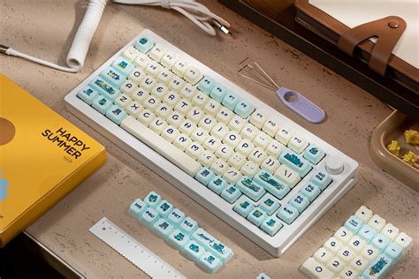 Akko Lemon Bear Keycap Set 122 Key Akko Official Global Site