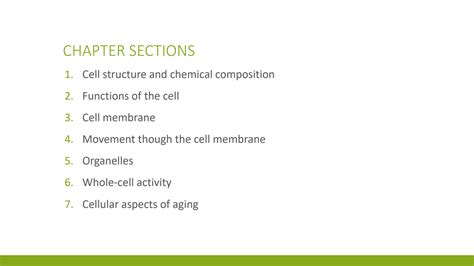 Solution Chapter 3 Cell Structures And Their Functions Studypool