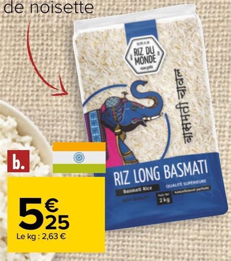 Promo Riz Du Monde Riz Long Basmati Chez Carrefour