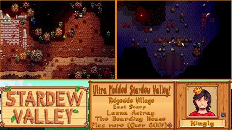 Working On The Farm And Mine Diving In Ultra Modded Stardew Valley