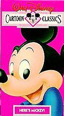 Walt Disney Cartoon Classics V Heres Mickey Vhs For Sale