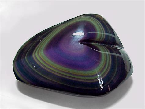 Обсидиан радужный (разн. обсидиана), Rainbow Obsidian, , • Mineral Catalog