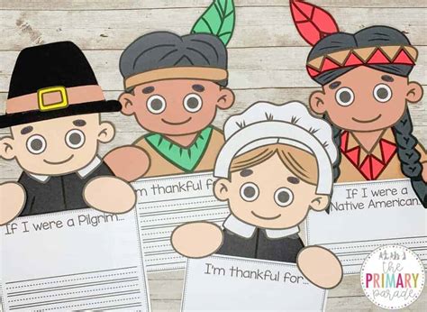 Free Thanksgiving Pilgrim Crafts For Preschoolers The Primary Parade