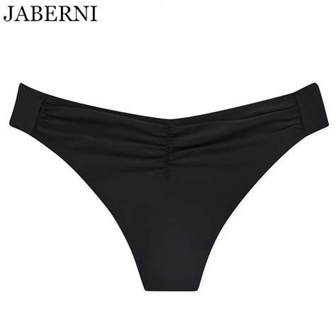 Jaberni Sexy Swimming Trunks Black Bikini Bottoms Sexy Women Swimsuits