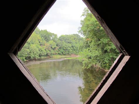 View of Neshaminy Creek from Schofield Ford Covered Bridge | Covered ...