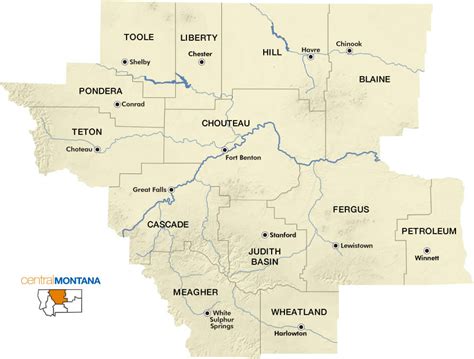 Central Montana Counties